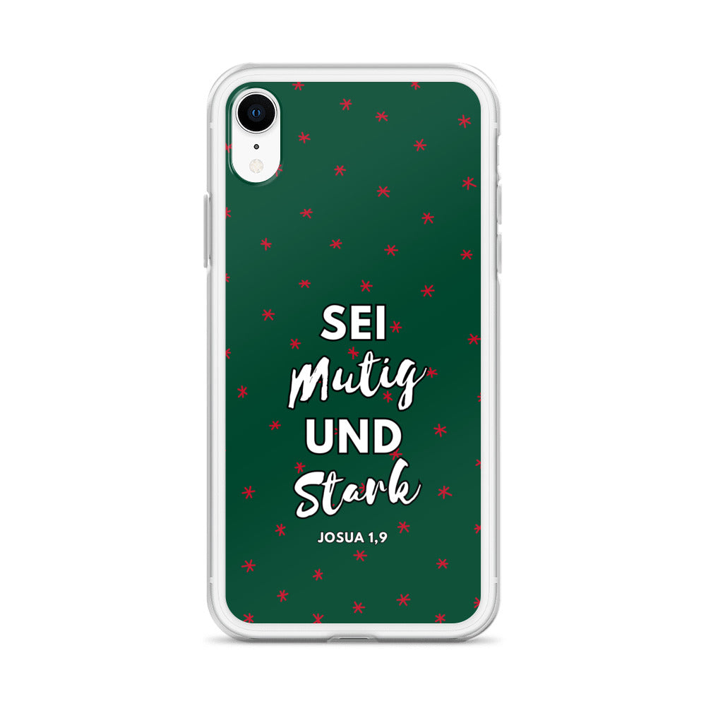 Sei mutig und stark Josua 1,9 iPhone-Hülle