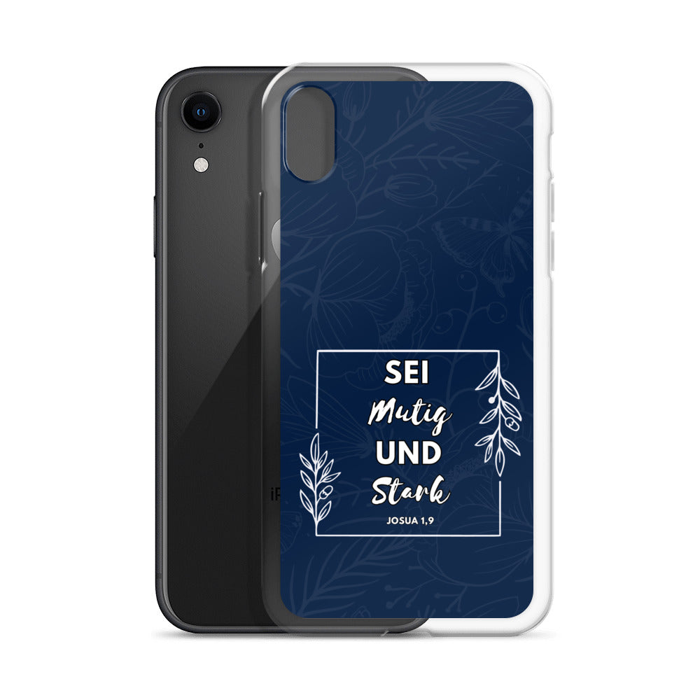 Sei mutig und stark Josua 1,9 iPhone-Hülle