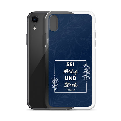 Sei mutig und stark Josua 1,9 iPhone-Hülle