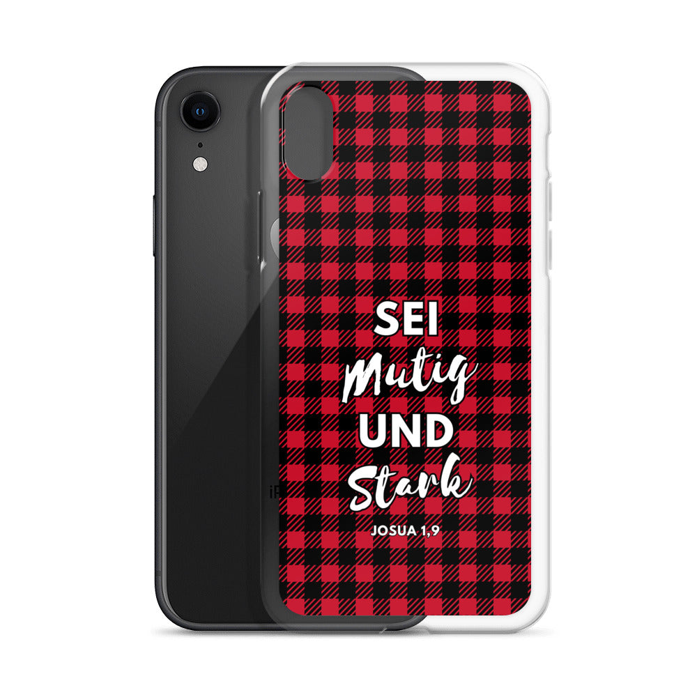 Sei mutig und stark Josua 1,9 iPhone-Hülle