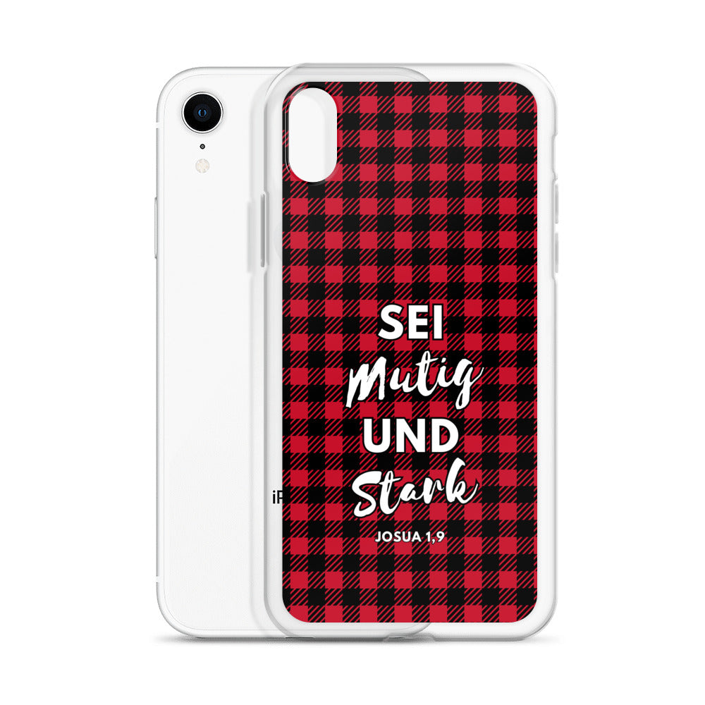 Sei mutig und stark Josua 1,9 iPhone-Hülle