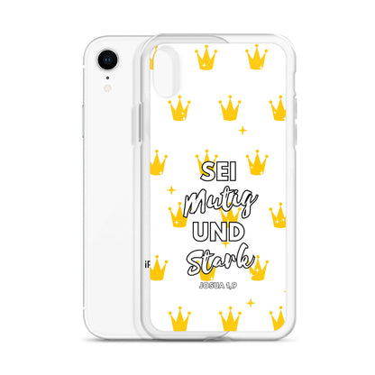 Sei mutig und stark Josua 1,9 iPhone-Hülle