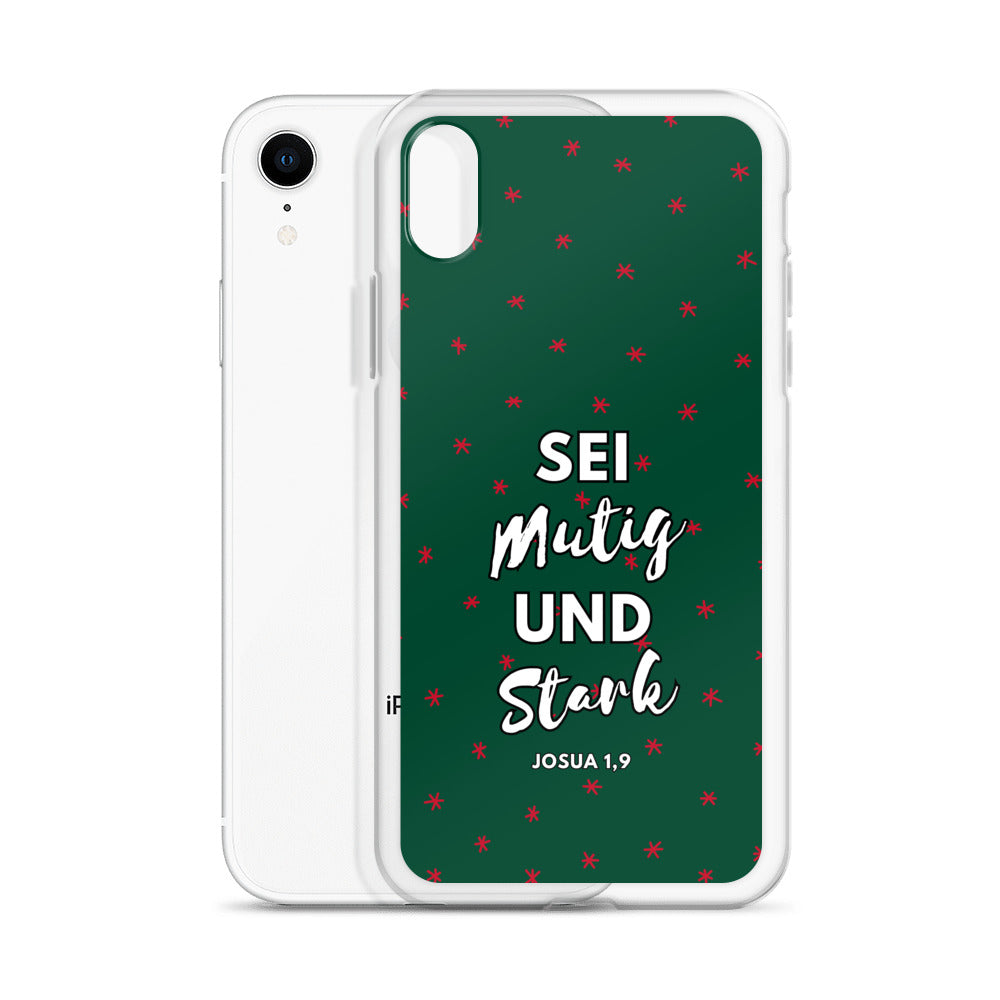 Sei mutig und stark Josua 1,9 iPhone-Hülle