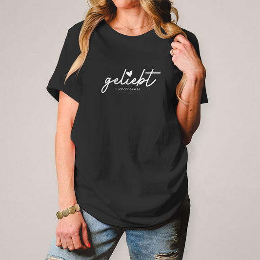Geliebt christliches Damen T-Shirt