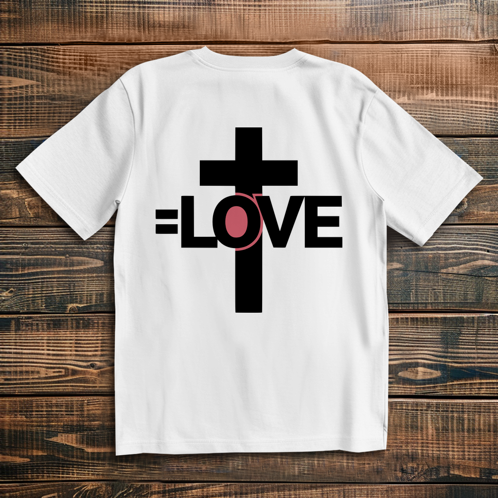 Cross = Love - Oversize Backprint T-Shirt