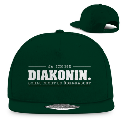 Ja ich bin Diakonin schau nicht so überrascht christliche Snapback Cap