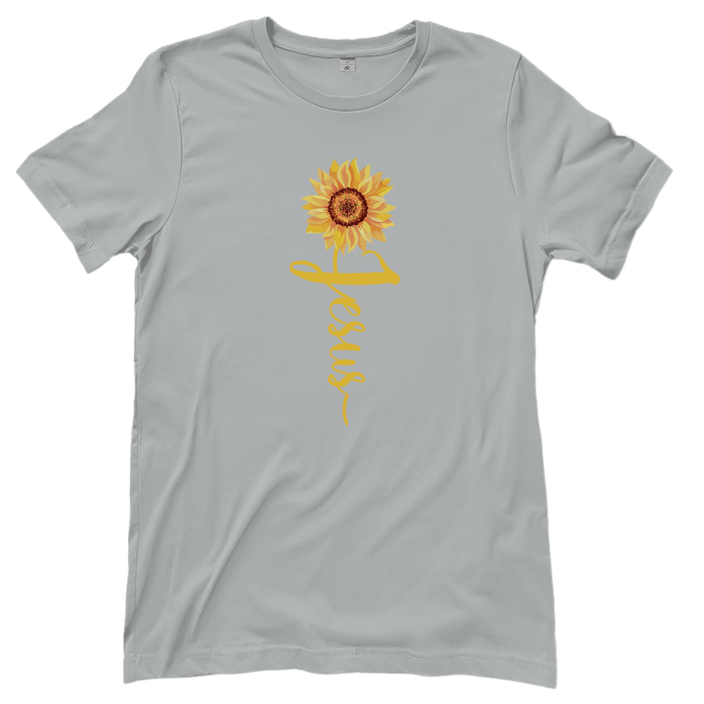 Jesus Sonnenblume christliches Damen T-Shirt