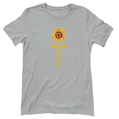 Jesus Sonnenblume christliches Damen T-Shirt