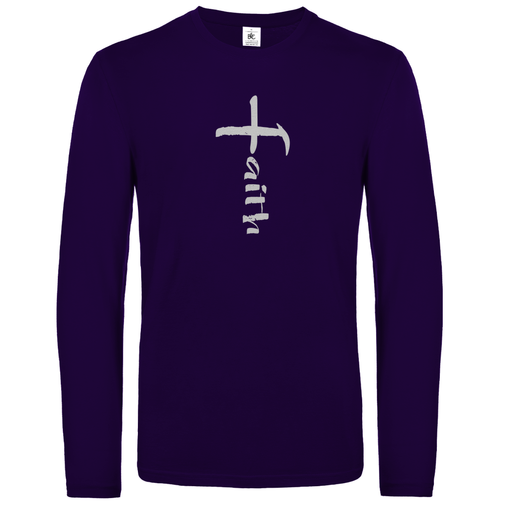 Faith Kreuz christliches Unisex Langarmshirt