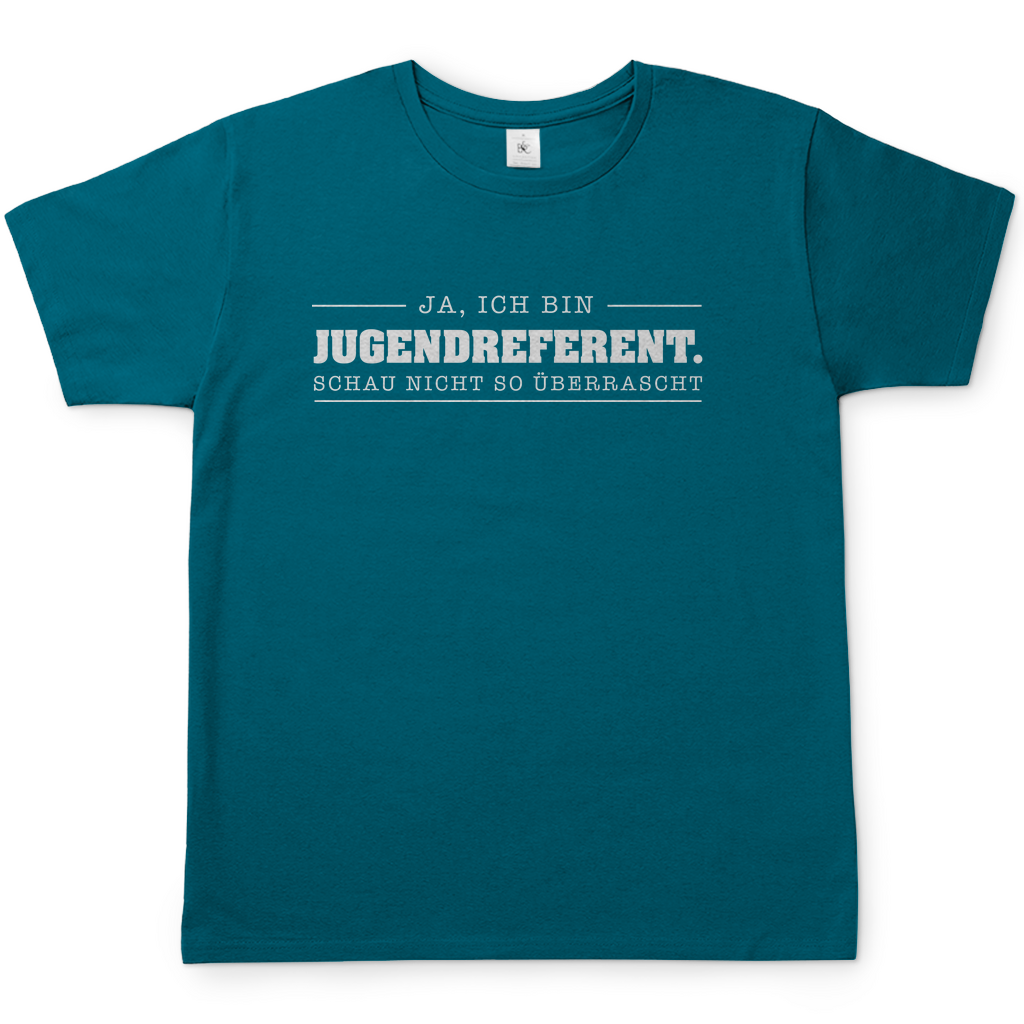 Ja, ich bin Jugendreferent Schau nicht so überrascht christliches Herren T-Shirt