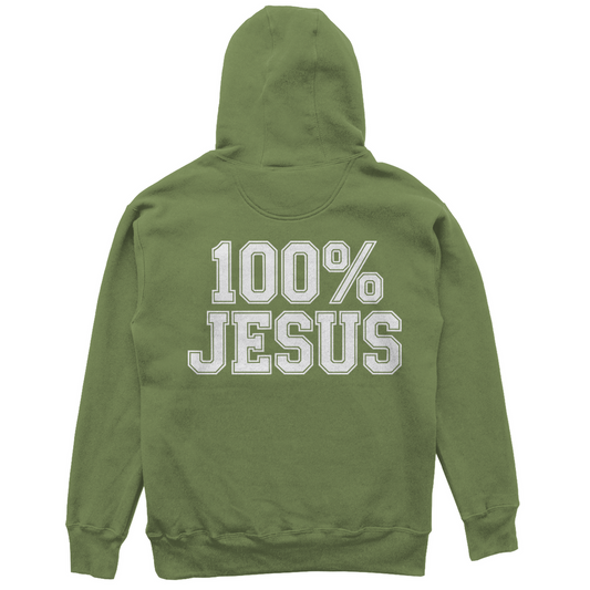 100% Jesus - Christlicher Unisex Oversize Hoodie