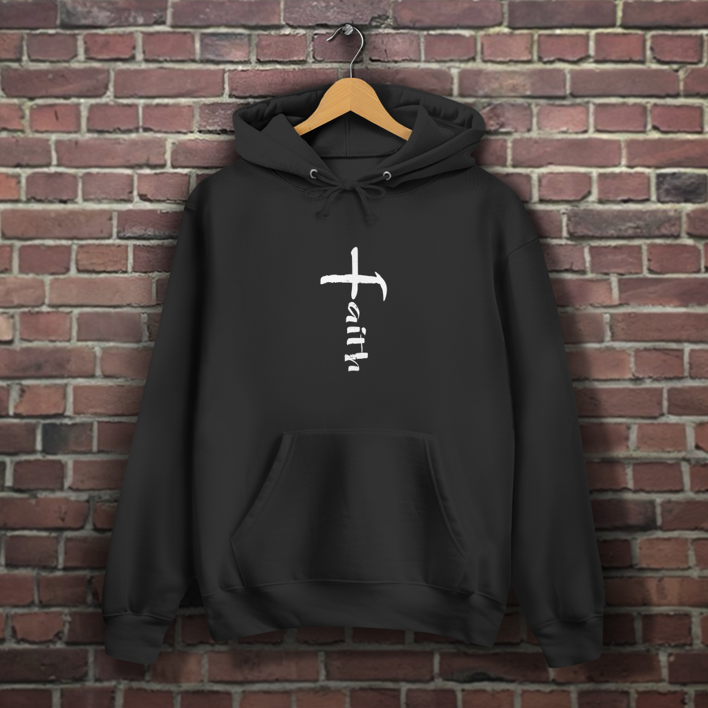 Faith Kreuz - Christlicher Damen Hoodie