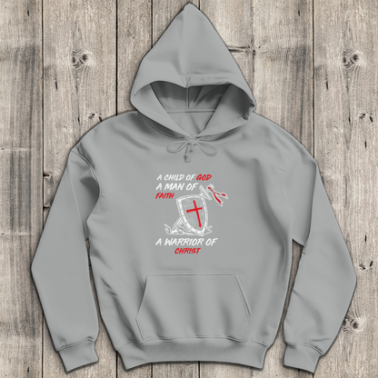 Child of God Man of Faith Warrior of Christ - Christlicher Herren Hoodie
