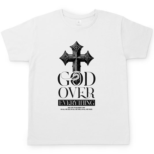 God over Everything christliches Herren T-Shirt