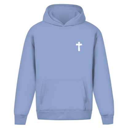 Oversize Hoodie Ohne Kordel Cross Front