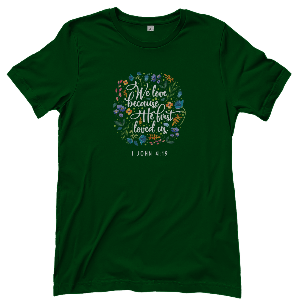 We love because he loves us Damen T-Shirt