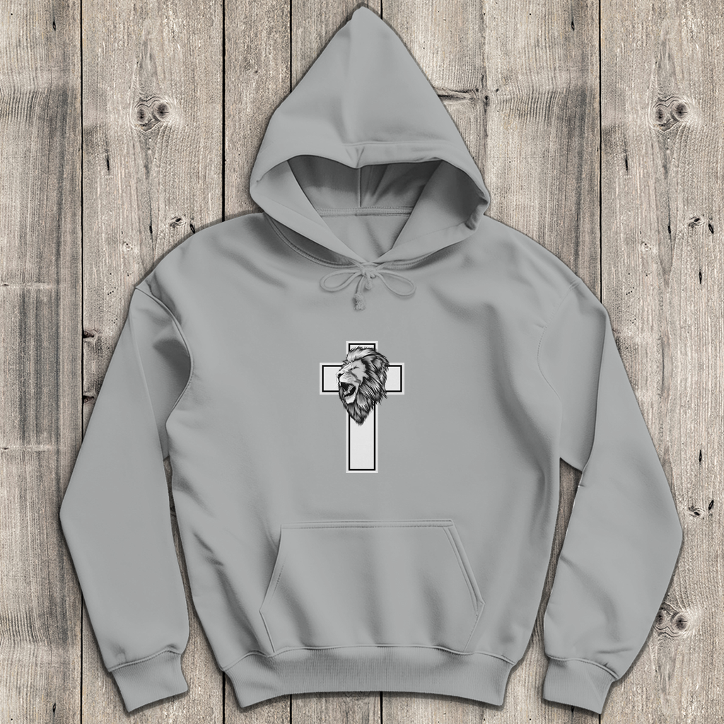 Löwenkreuz - Christlicher Herren Hoodie