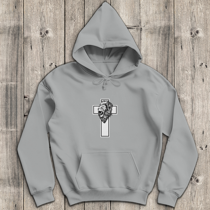 Löwenkreuz - Christlicher Herren Hoodie