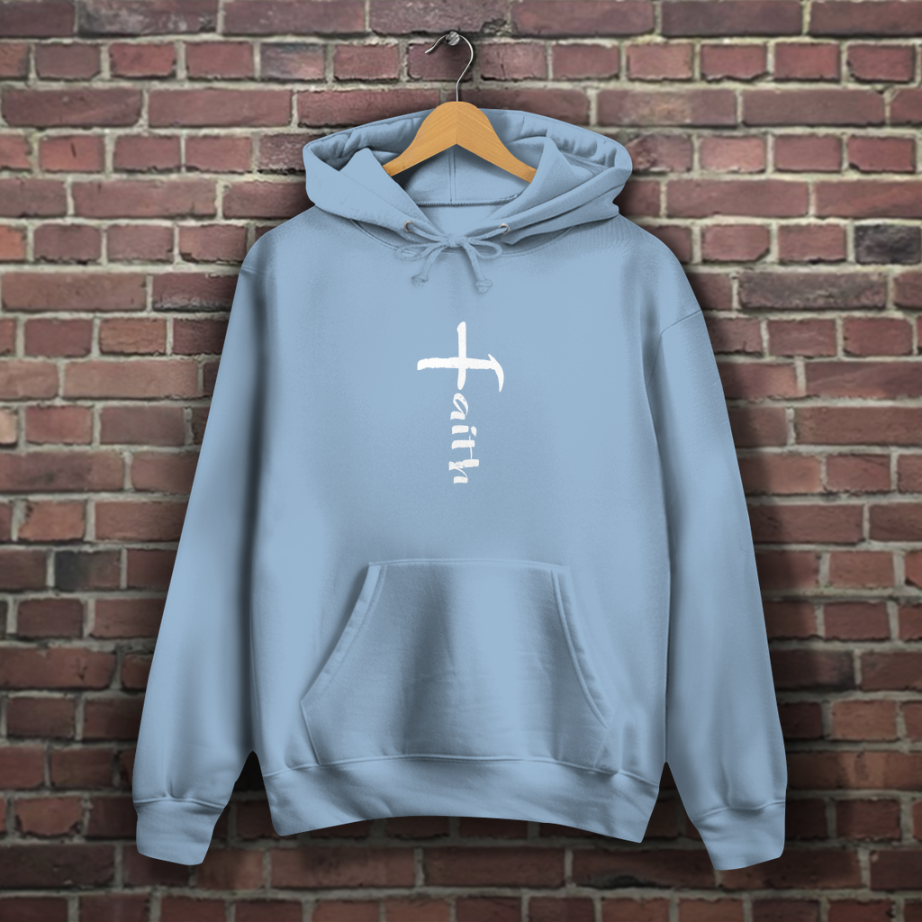 Faith Kreuz - Christlicher Damen Hoodie