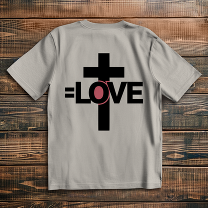 Cross = Love - Oversize Backprint T-Shirt