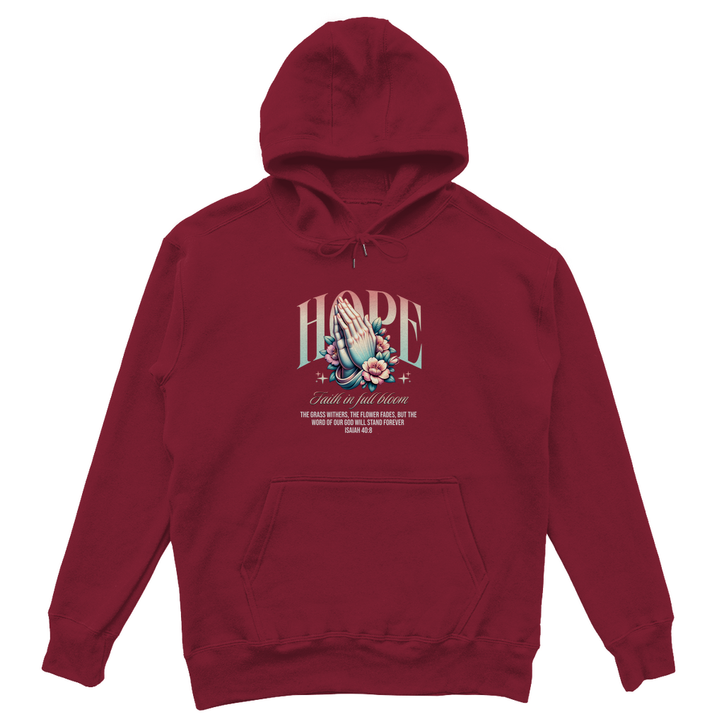 Hope Faith in full bloom - Christlicher Unisex Oversize Hoodie