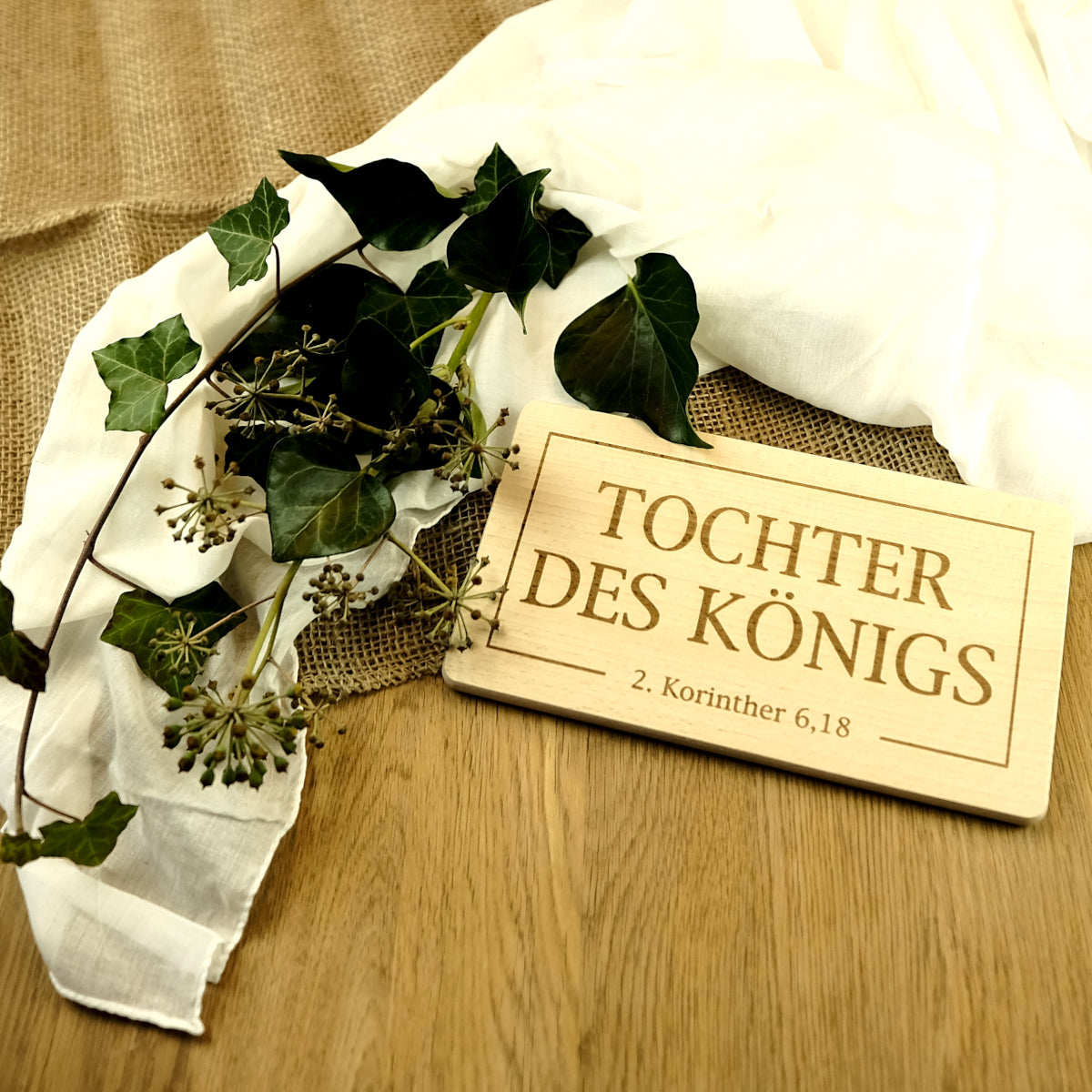Tochter des Königs - Dein christliches Frühstücksbrettchen!