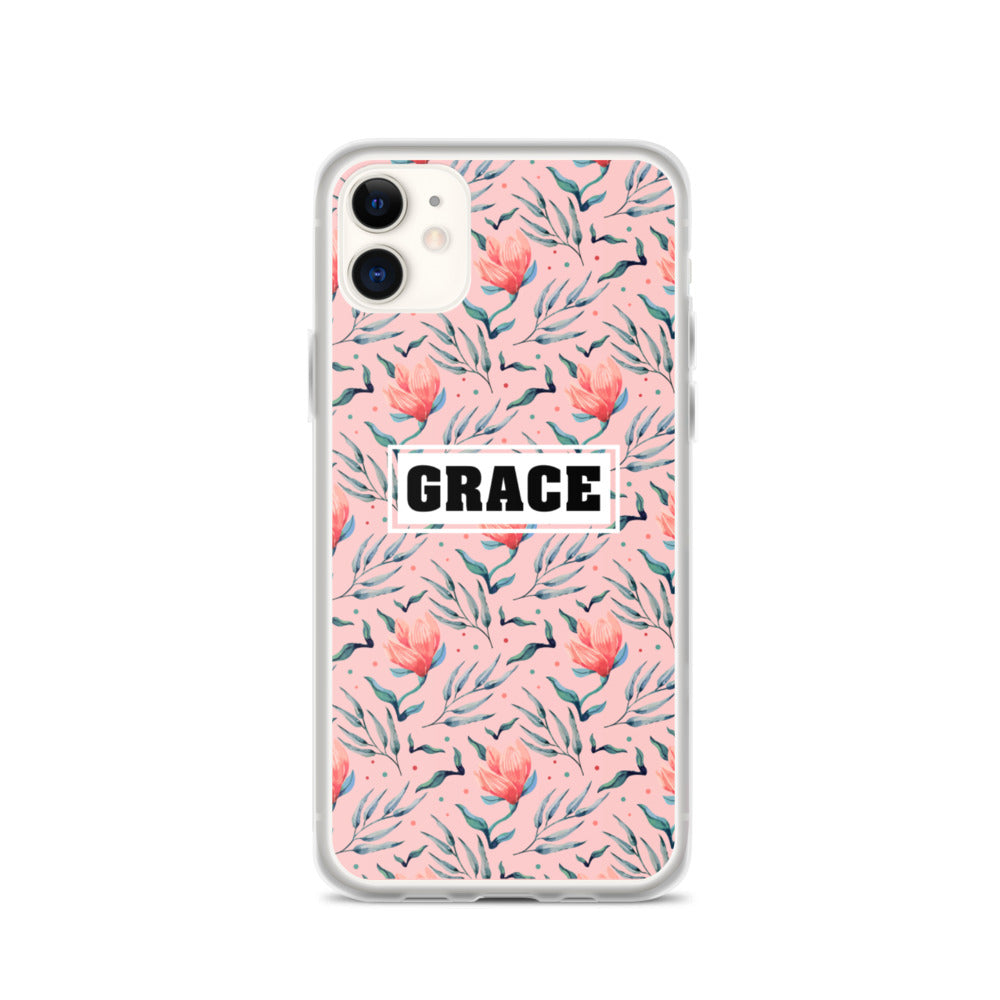 Grace Blumen Design iPhone Hülle - gesegnet