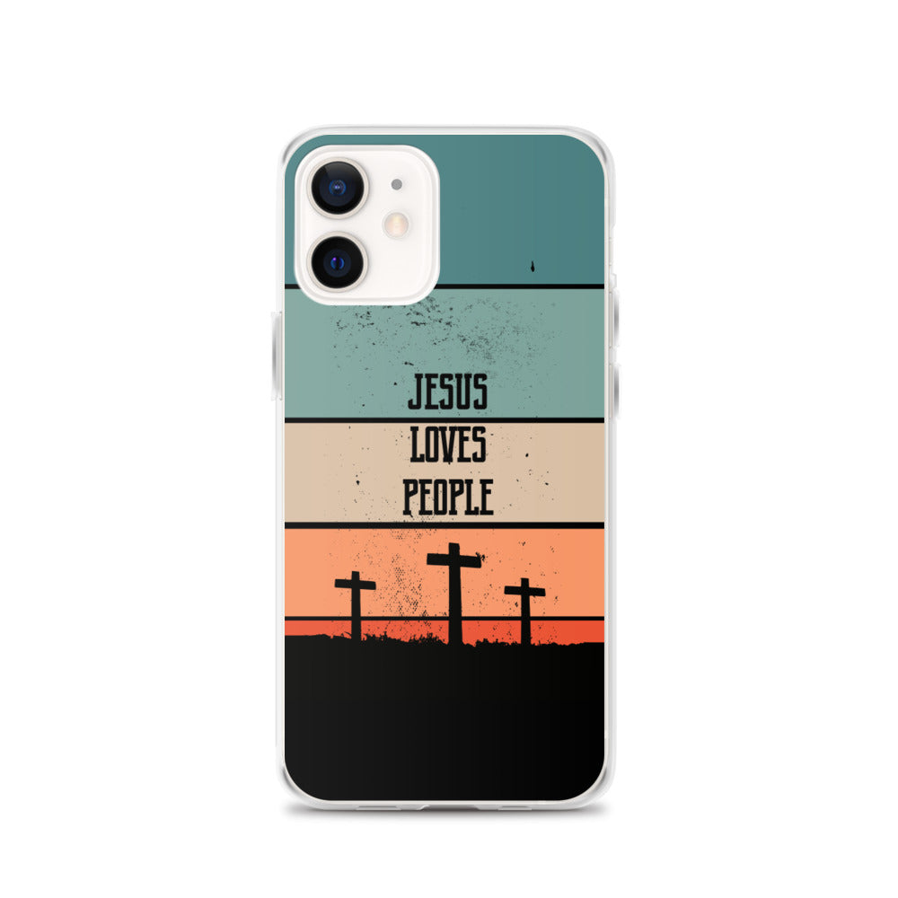 Jesus loves People iPhone Hülle