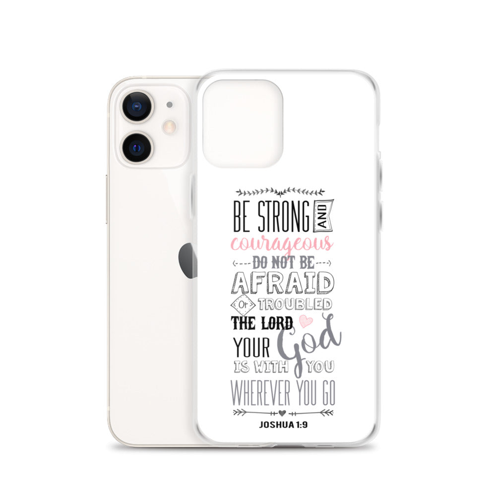 Josua 1:9 Sei mutig und stark - christliche iPhone Handyhülle