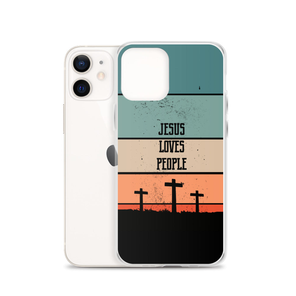 Jesus loves People iPhone Hülle