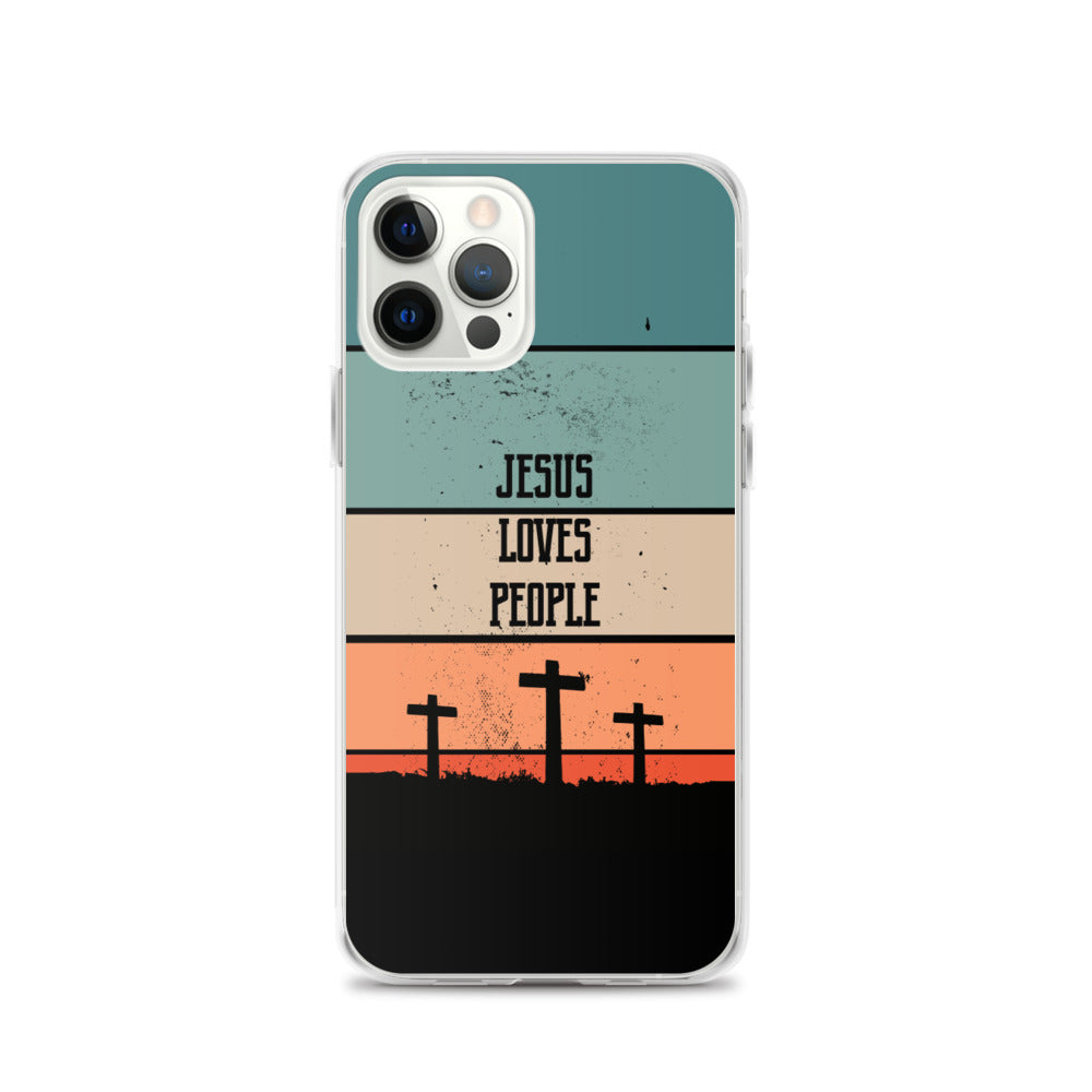Jesus loves People iPhone Hülle
