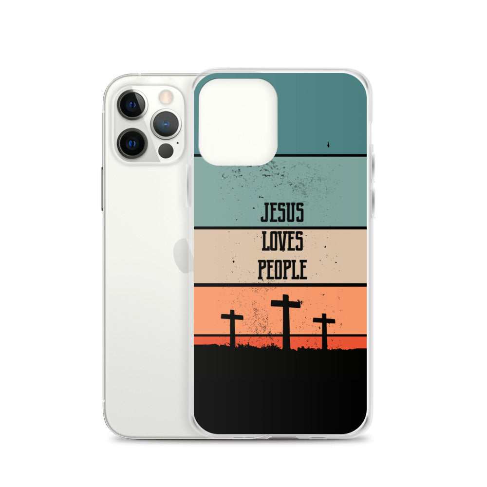 Jesus loves People iPhone Hülle