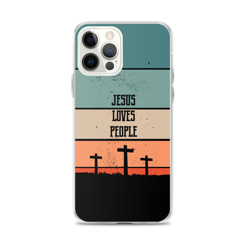 Jesus loves People iPhone Hülle