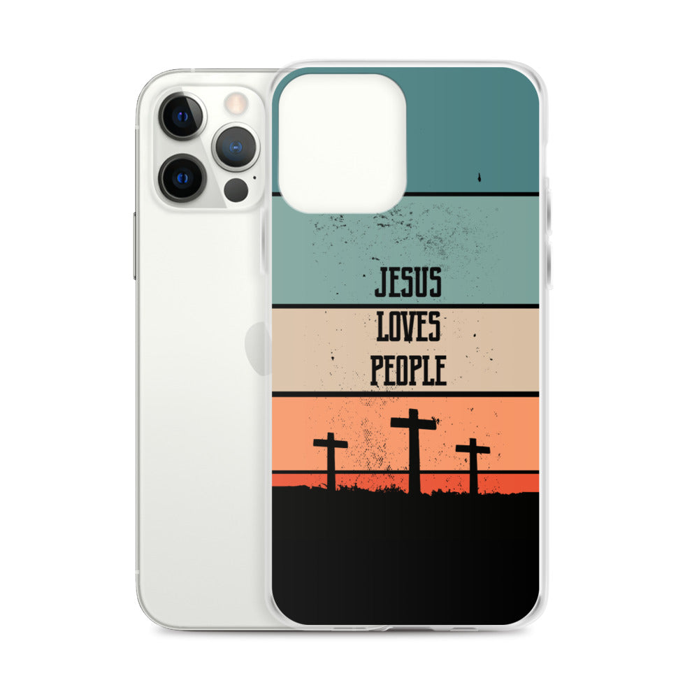 Jesus loves People iPhone Hülle