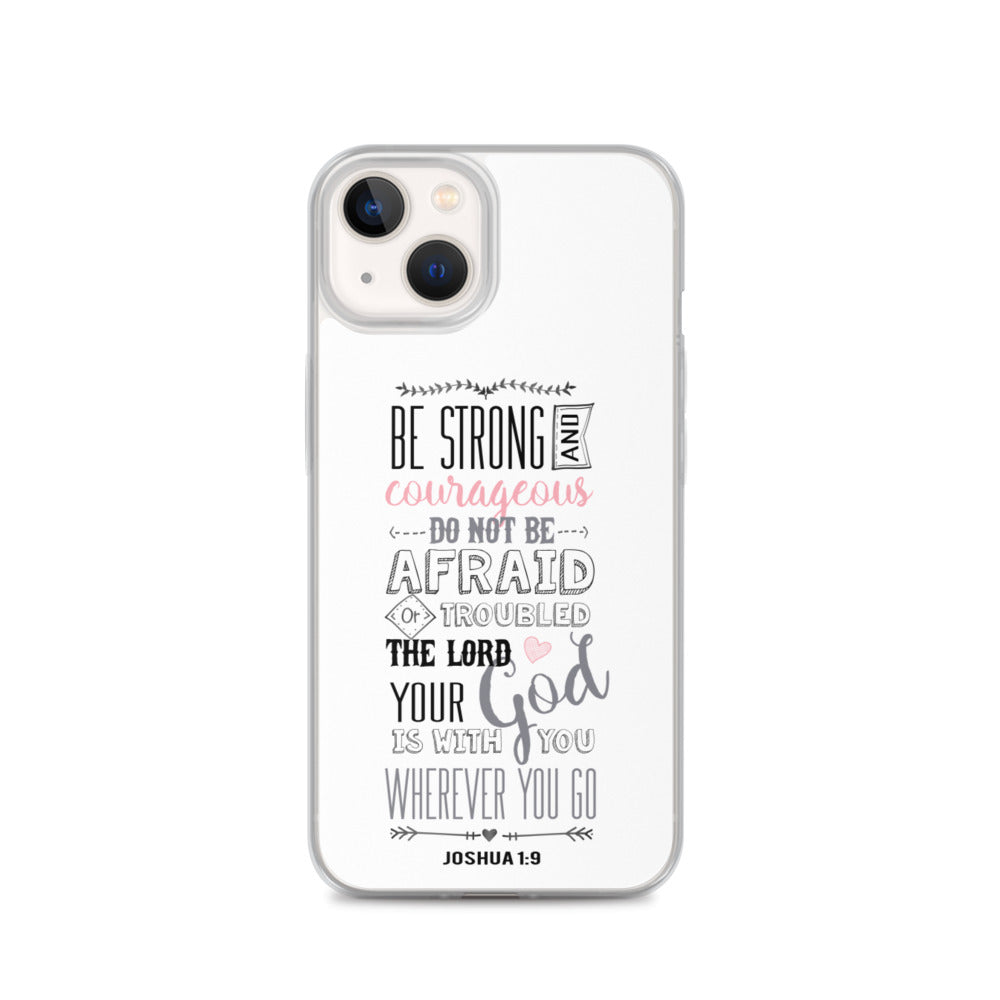 Josua 1:9 Sei mutig und stark - christliche iPhone Handyhülle