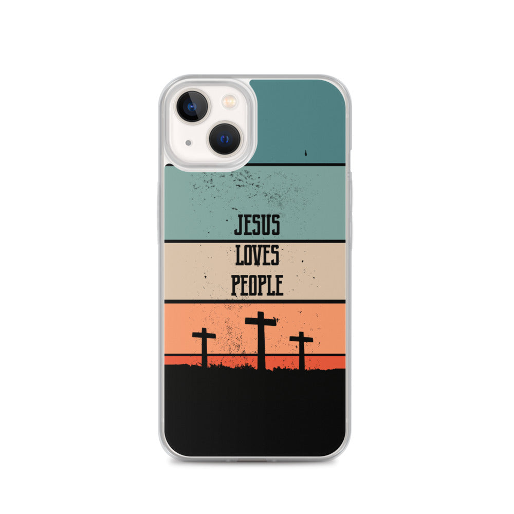 Jesus loves People iPhone Hülle