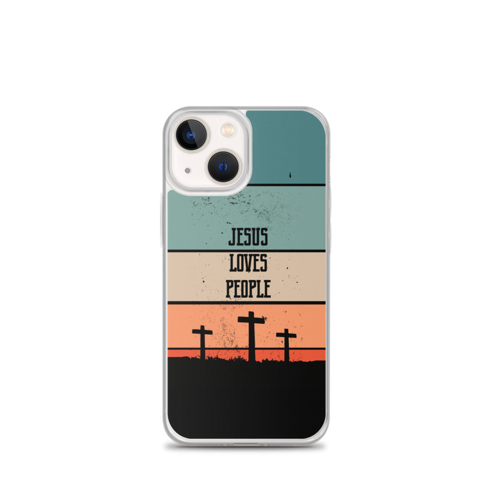 Jesus loves People iPhone Hülle