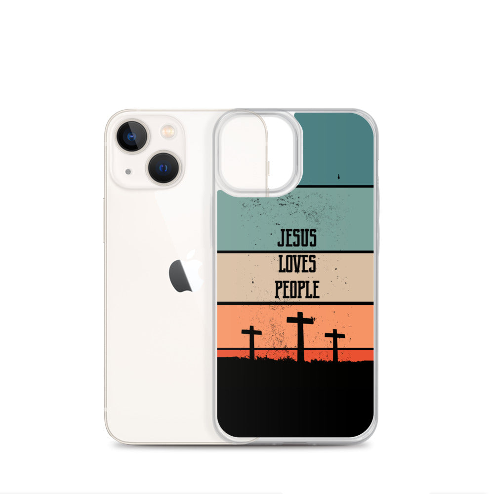 Jesus loves People iPhone Hülle