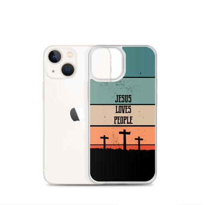 Jesus loves People iPhone Hülle