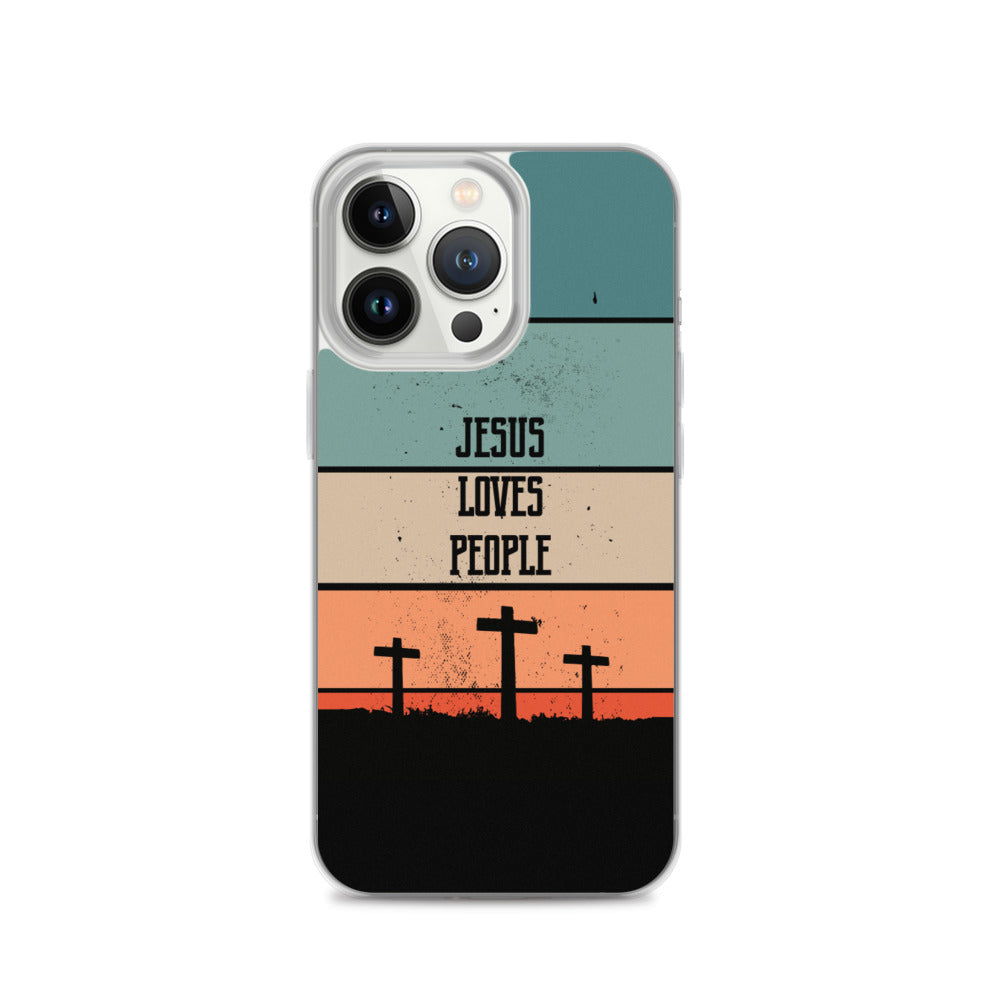 Jesus loves People iPhone Hülle
