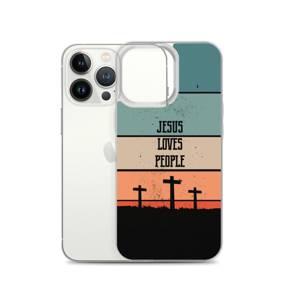 Jesus loves People iPhone Hülle