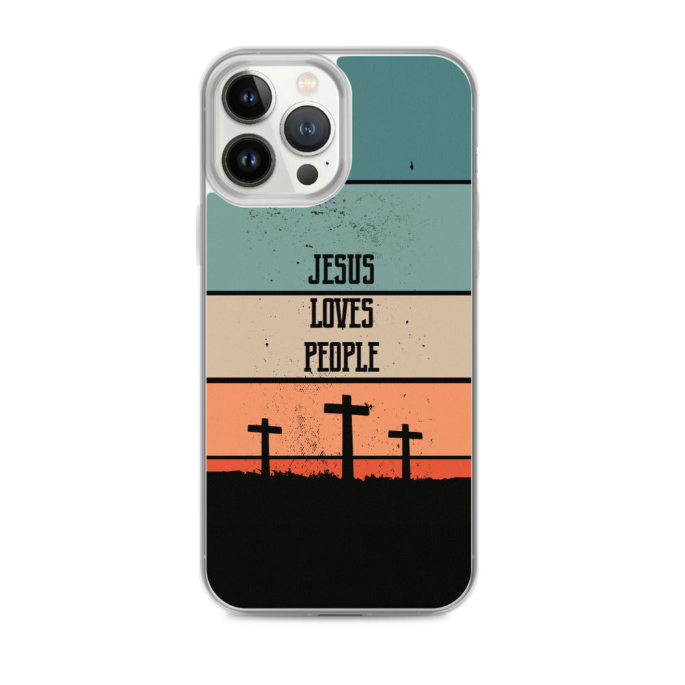 Jesus loves People iPhone Hülle