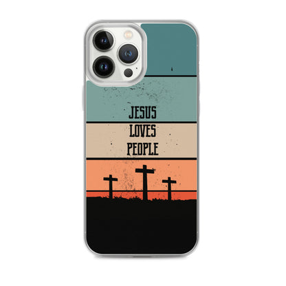 Jesus loves People iPhone Hülle
