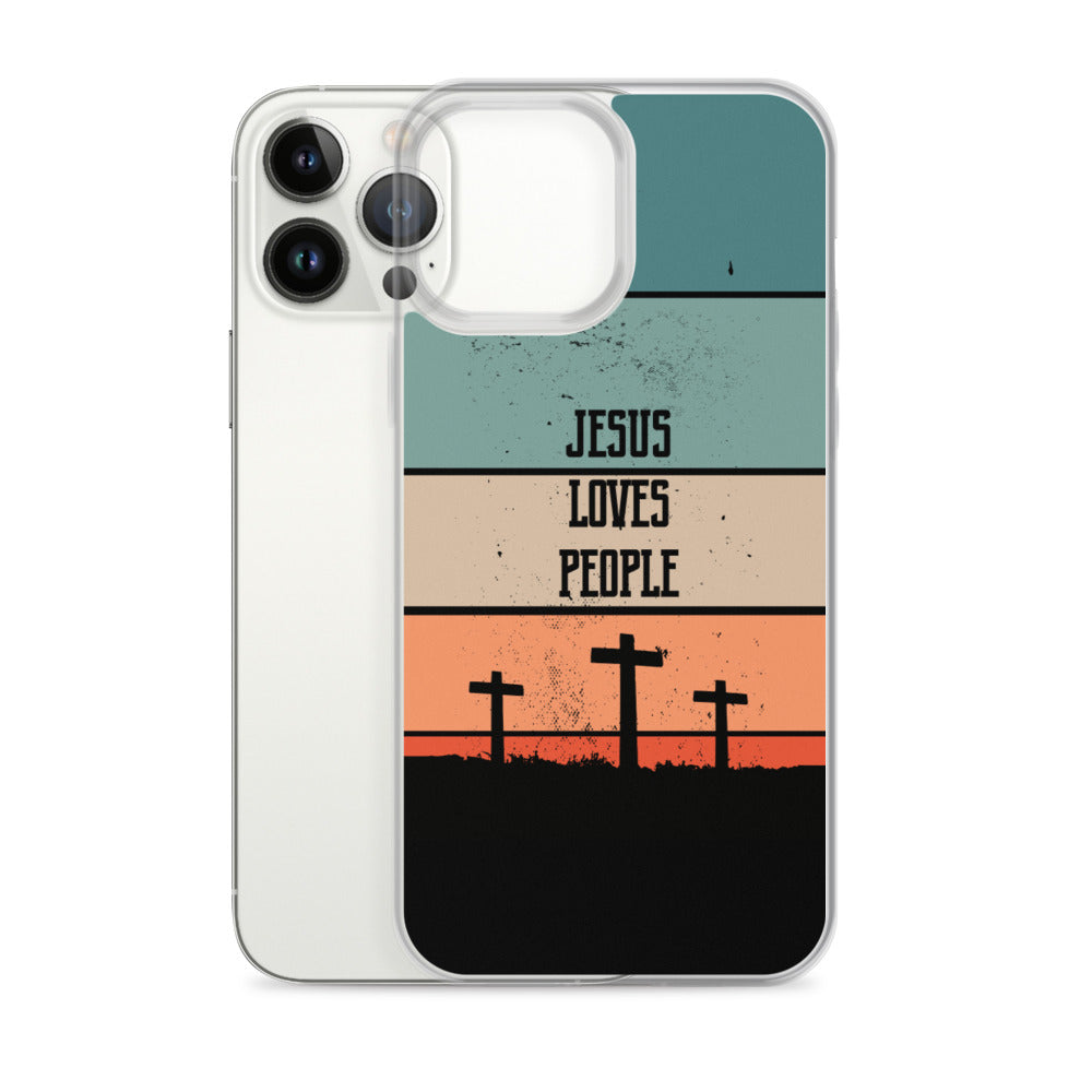 Jesus loves People iPhone Hülle