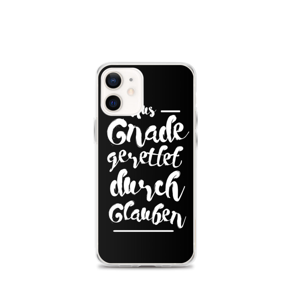 Gerettet durch Glauben  - iPhone Hülle - gesegnet