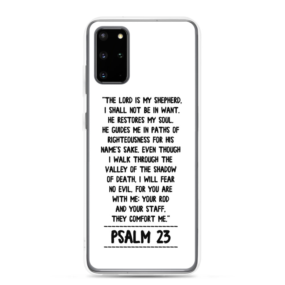 The Lord is my Shepherd Psalm 23 Samsung Handyhülle - gesegnet