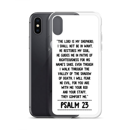 The Lord is my Shepherd Psalm 23 iPhone Hülle - gesegnet