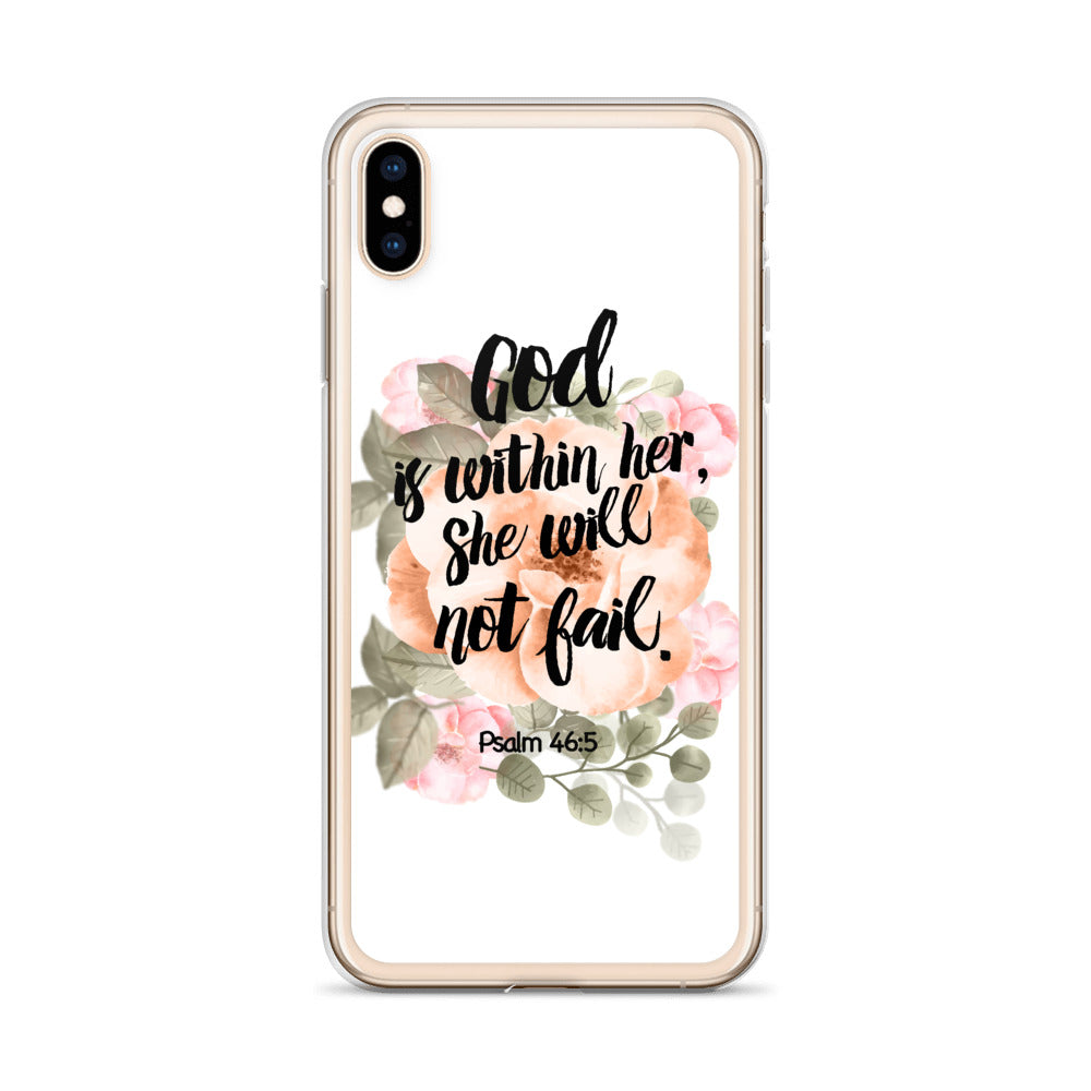 God is within her iPhone Hülle - gesegnet