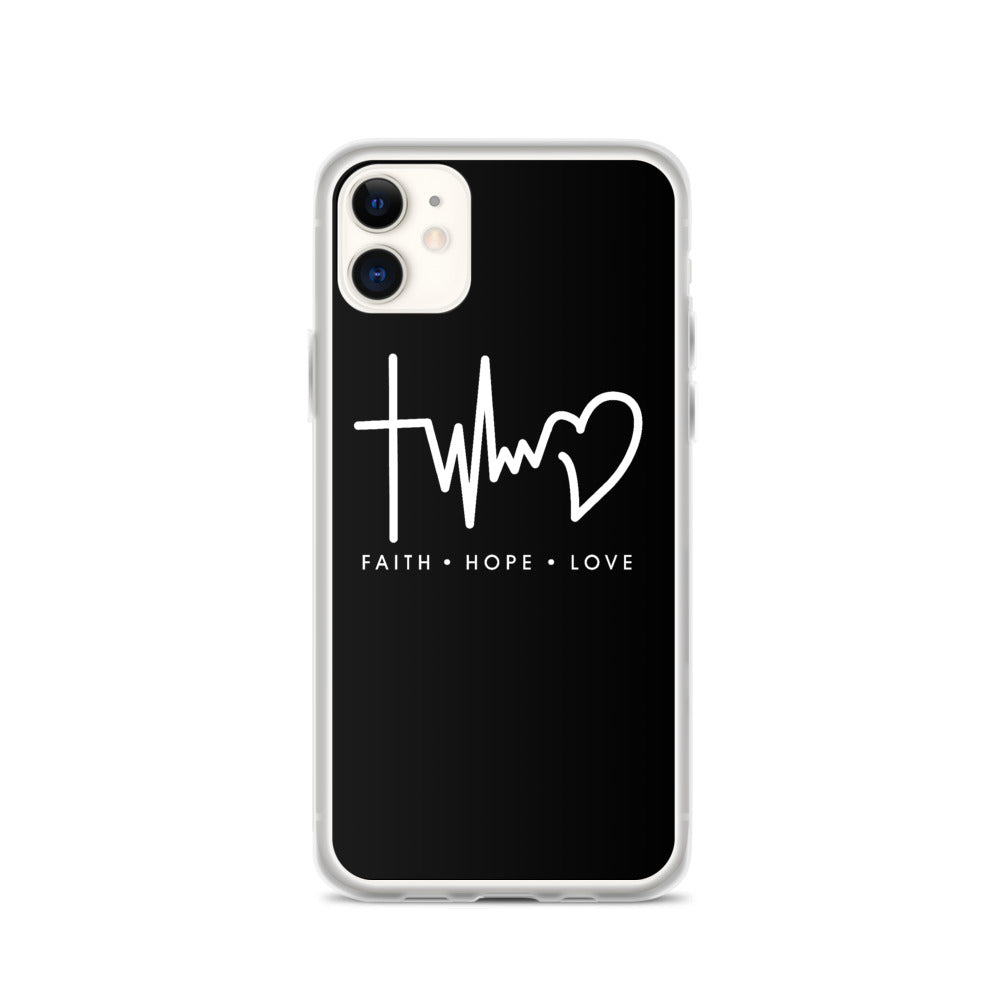 Faith Love Hope iPhone Hülle - gesegnet