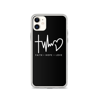 Faith Love Hope iPhone Hülle - gesegnet